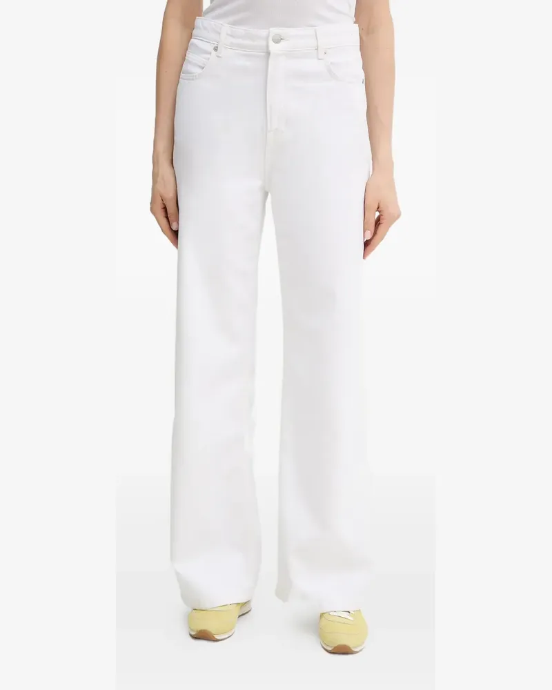 HUGO BOSS Jeans mit Logo-Patch - Weiß Weiß