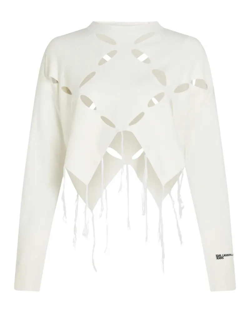 Karl Lagerfeld Pullover mit Cut-Out - Nude Nude
