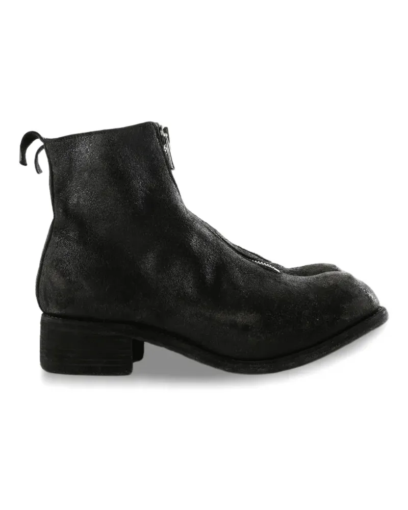 GUIDI PL1 Stiefeletten mit Reißverschluss - Schwarz Schwarz