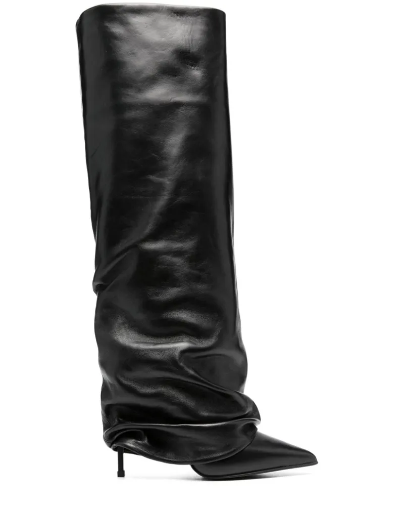 Le Silla Stiefel mit spitzer Kappe 120mm - Schwarz Schwarz