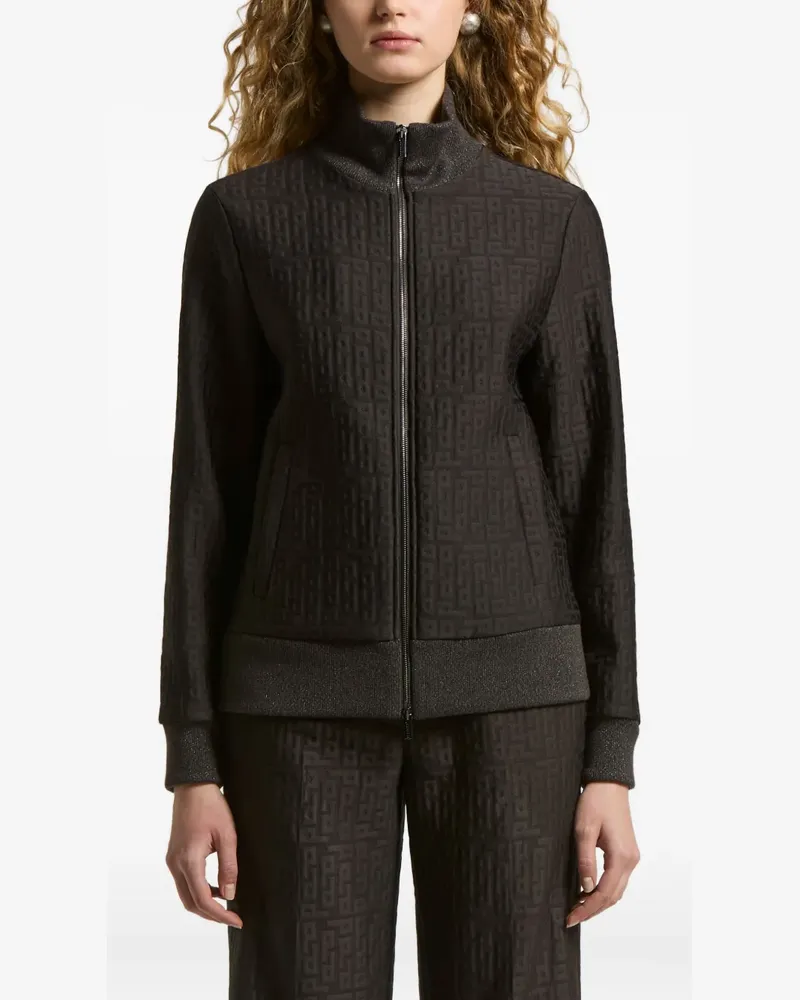 Peserico Sweatshirt mit Logo-Muster - Braun Braun