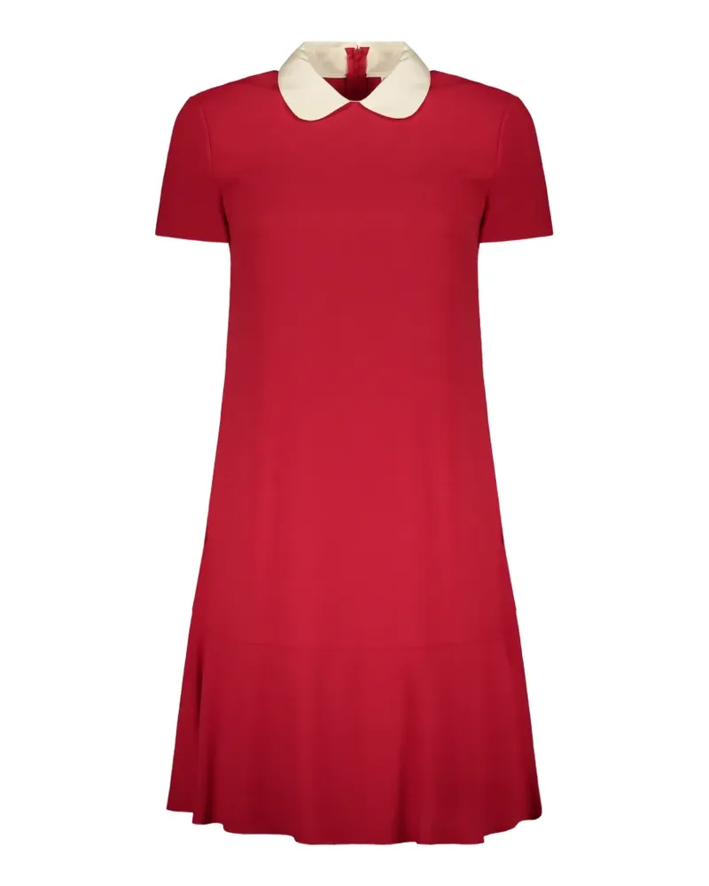 RED Valentino contrast-collar short-sleeve dress - Rot Rot