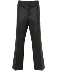 Prada Flanellhose mit geradem Bein Grau