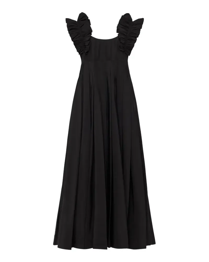 Cinq à Sept ruffled pleated dress - Schwarz Schwarz