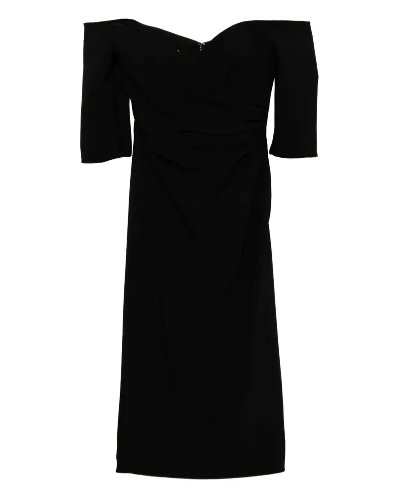 Amsale crepe dress - Schwarz Schwarz
