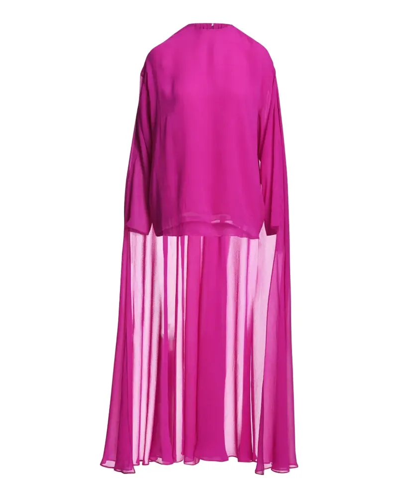 Essentiel Kiyoki Bluse mit Cape-Overlay mit langen Ärmeln - Rosa Rosa