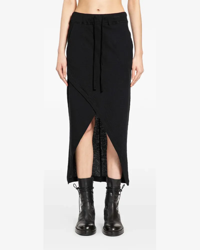 THOM KROM crossed-front asymmetric skirt - Schwarz Schwarz