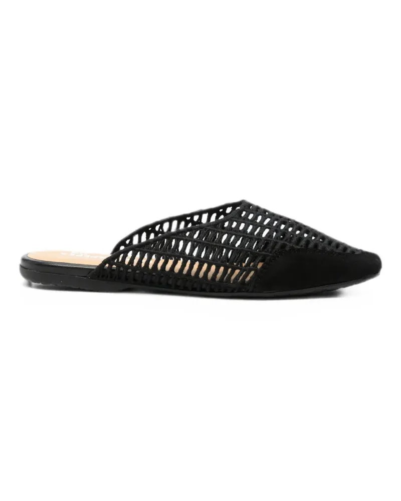 Patrizia Pepe Raffia woven mules - Schwarz Schwarz