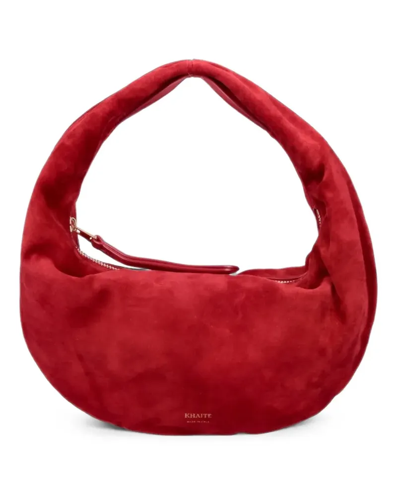 KHAITE Mini Olivia Tote Bag aus Wildleder - Rot Rot