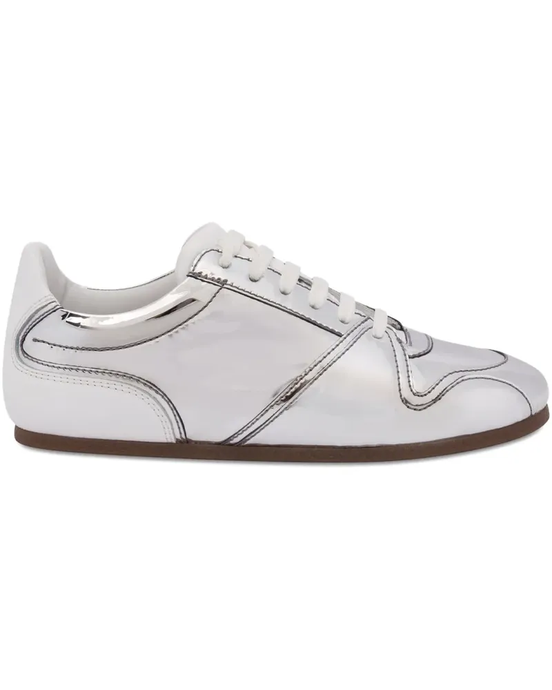 Moschino Sneakers im Metallic-Look - Grau Grau