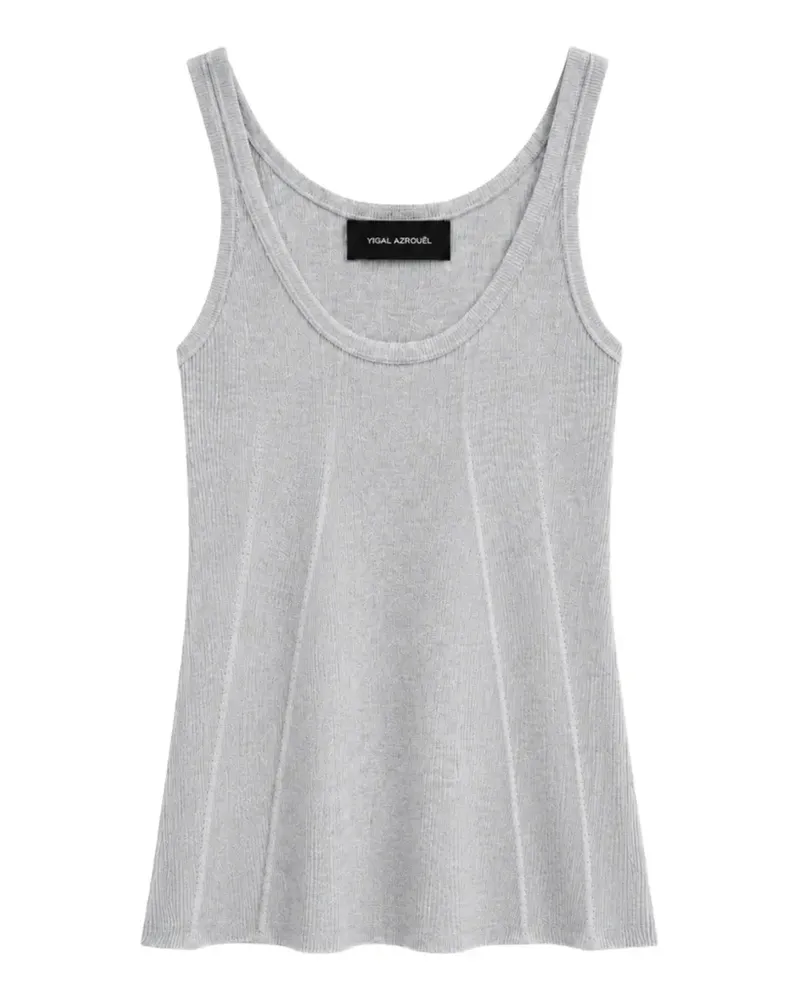 Yigal Azrouel Fein geripptes Trägershirt - Grau Grau