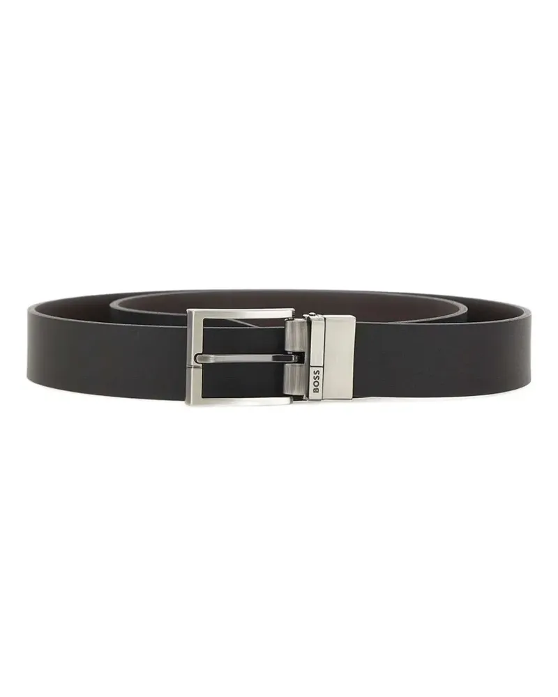 HUGO BOSS Wendbarer Ledergürtel - Schwarz Schwarz