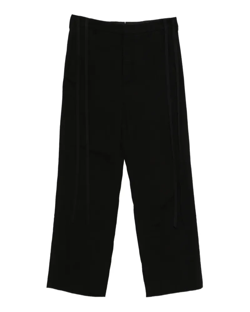 Ann Demeulemeester Leon Hose mit Kordelzug - Schwarz Schwarz