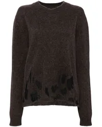 Uma Wang Pullover mit Cut-Out Braun