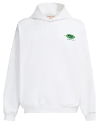 Marni Hoodie mit Logo-Print Weiß