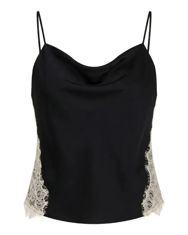 Cinq à Sept Esme Camisole-Top mit Spitzenbesatz - Schwarz Schwarz