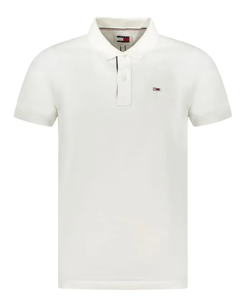 Tommy Hilfiger logo-patch polo shirt - Weiß Weiß