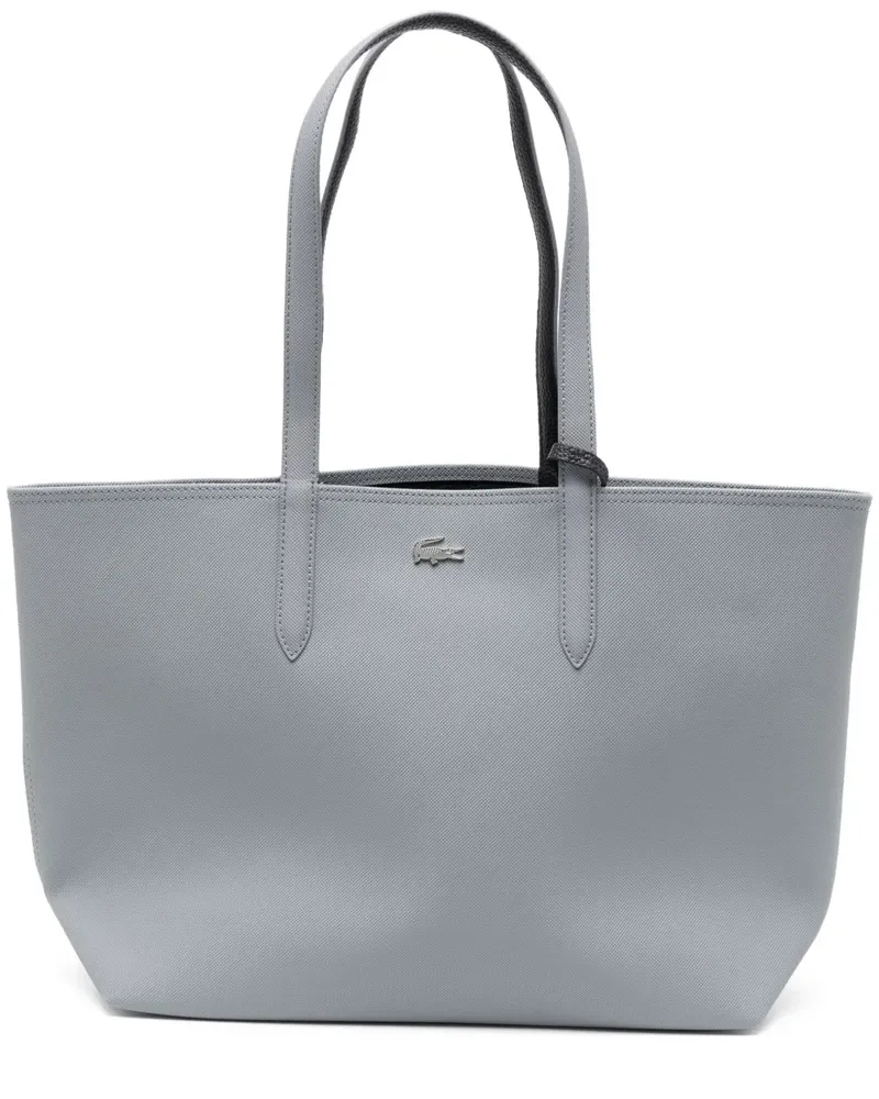 Lacoste Shopper mit Logo-Schild - Blau Blau