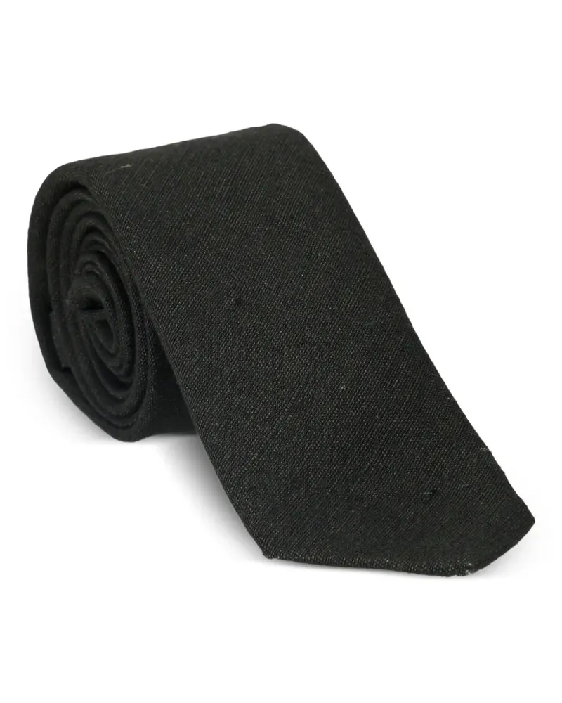 Fortela x Ermanno Imperial Fellini tie - Schwarz Schwarz