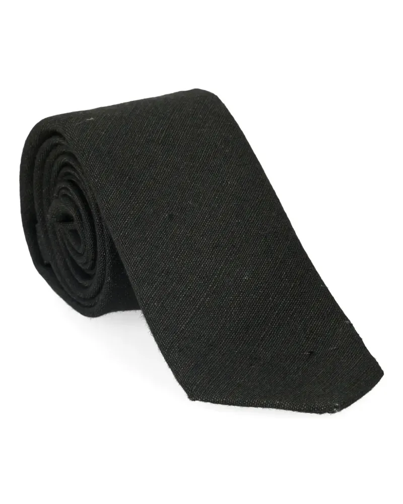 Fortela x Ermanno Imperial Fellini tie - Schwarz Schwarz