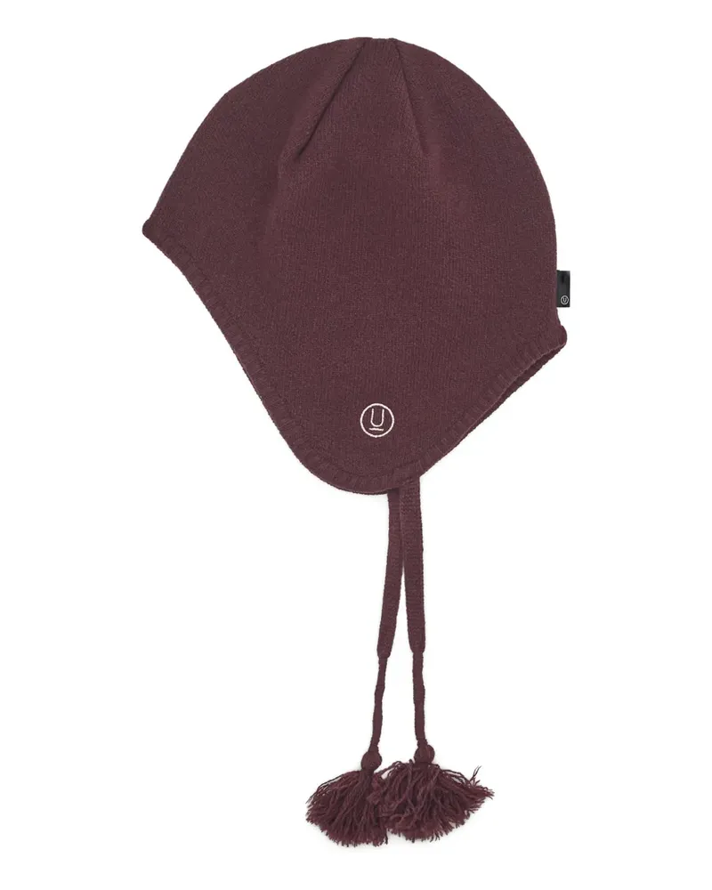 Undercover tassels maroon beanie hat - Violett Violett