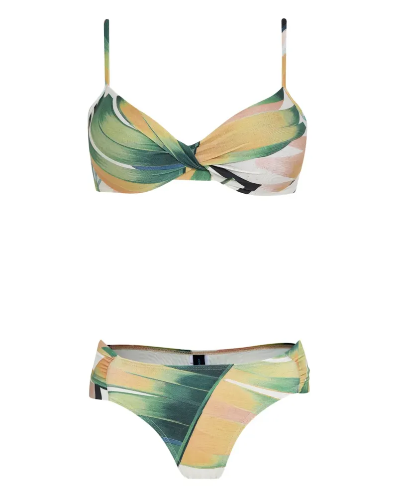 Lygia & Nanny Bikini mit geometrischem Muster - Grün Grün