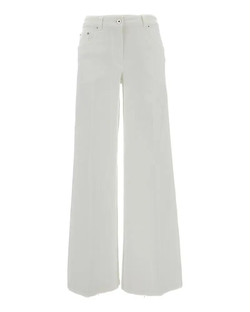 True Royal wide-leg trousers - Weiß Weiß