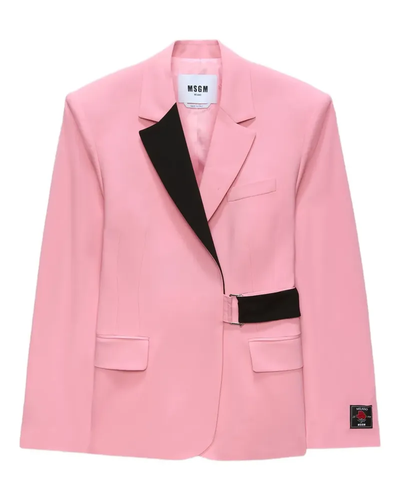 MSGM Sakko mit Gürtel - Rosa Rosa