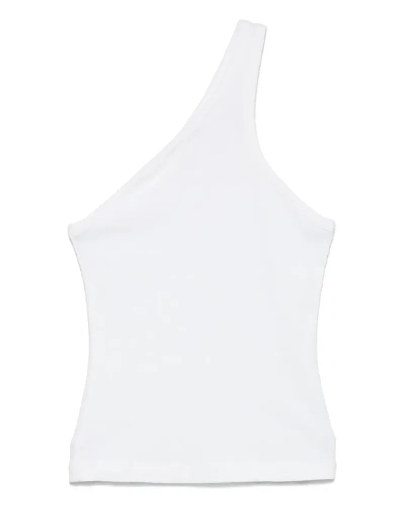 AGOLDE Asymmetrisches Top - Weiß Weiß