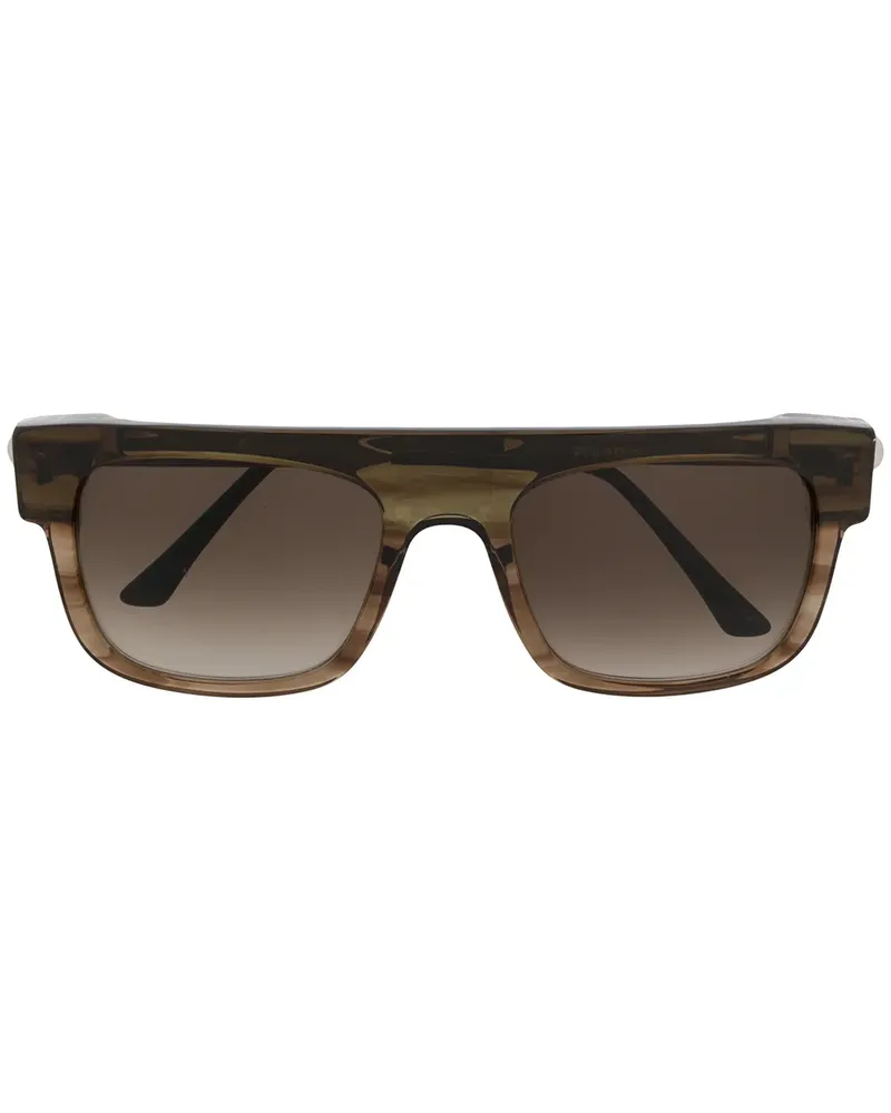 Thierry Lasry Sonnenbrille mit eckigem Gestell - Braun Braun