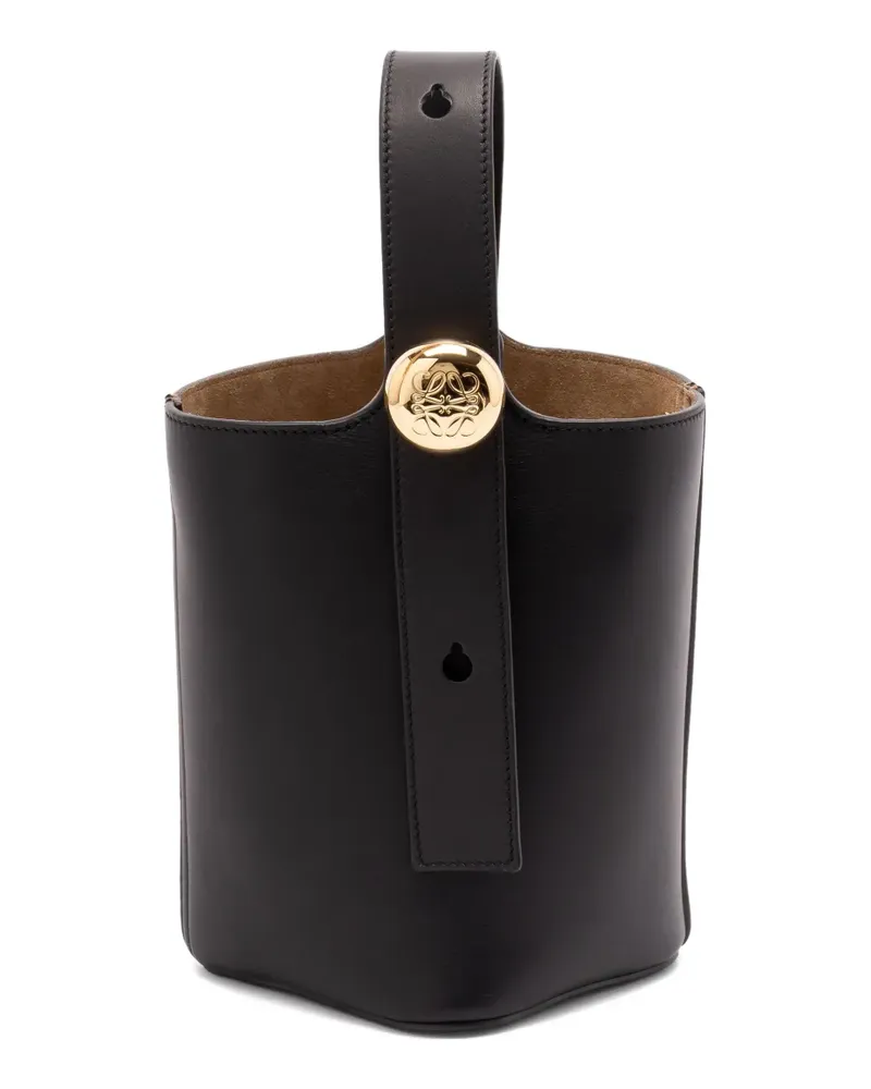 Loewe Mini Pebble Beuteltasche - Schwarz Schwarz