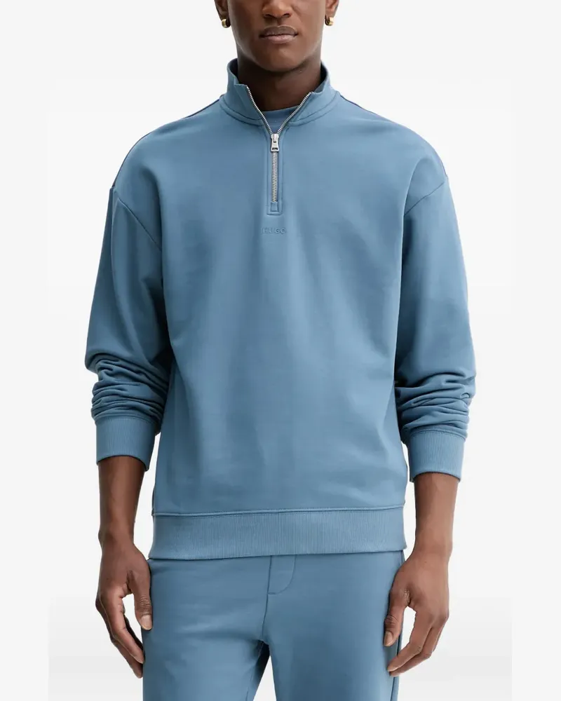 HUGO BOSS Durty zip turtleneck sweatshirt - Blau Blau