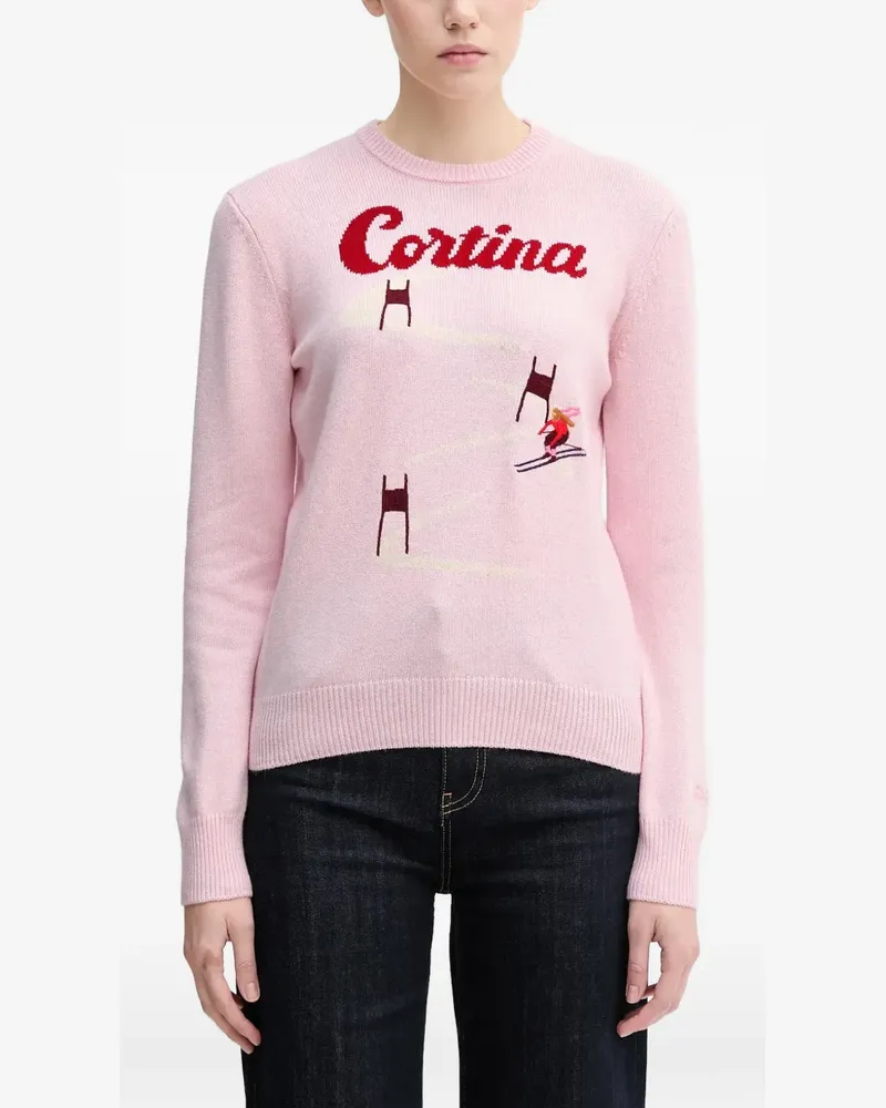 MC2 Saint Barth New Queen Pullover mit grafischem Print - Rosa Rosa