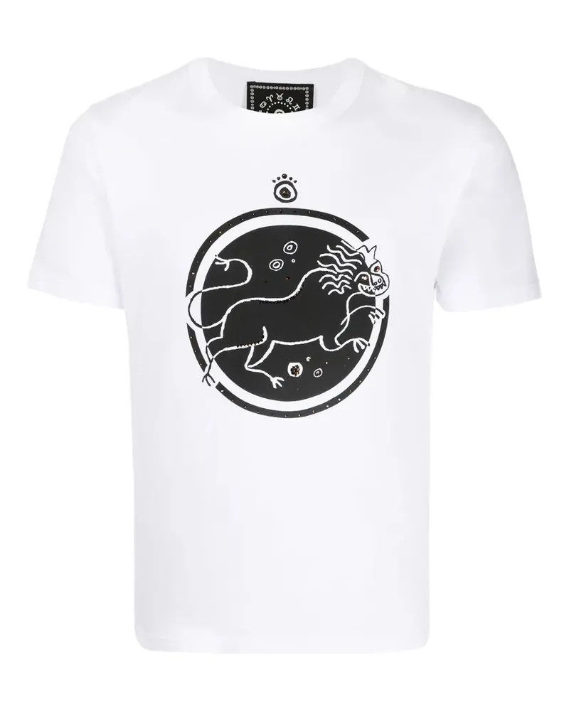 Swarovski T-Shirt mit Kristallen - Weiß Weiß