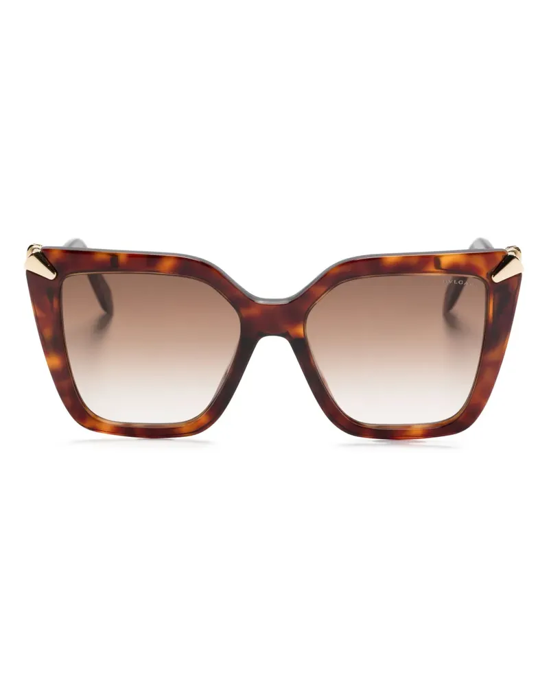 Bulgari Serpent Sonnenbrille mit Butterfly-Gestell - Braun Braun