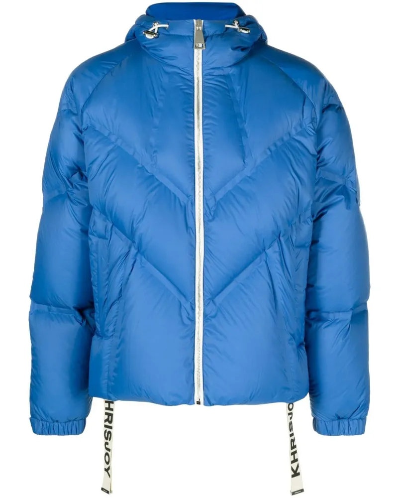 KHRISJOY Gesteppte Kapuzenjacke - Blau Blau
