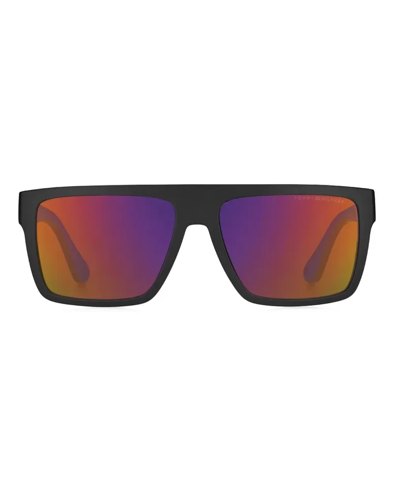 Tommy Hilfiger Sonnenbrille mit eckigem Gestell - Schwarz Schwarz