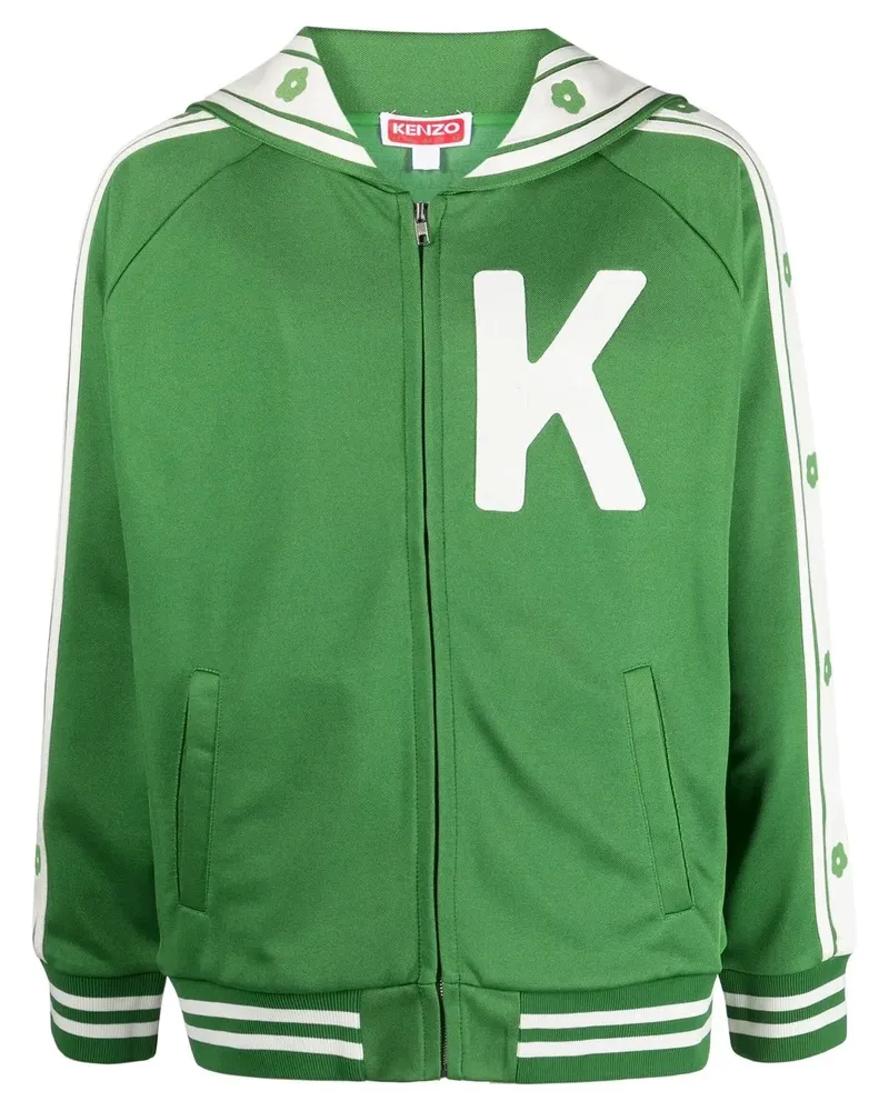 Kenzo Collegejacke mit Elefanten-Print - Grün Grün