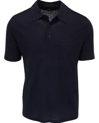 Vince Poloshirt aus Leinen Blau