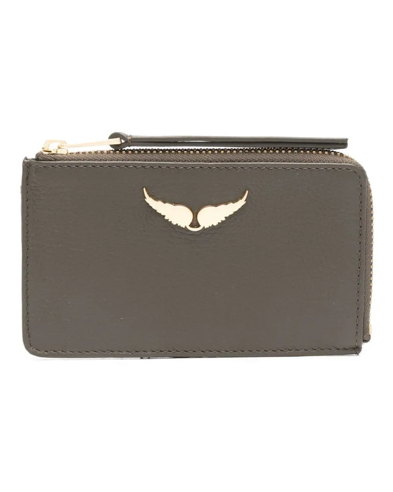 Zadig & Voltaire Kartenetui mit Logo-Schild - Grün Grün