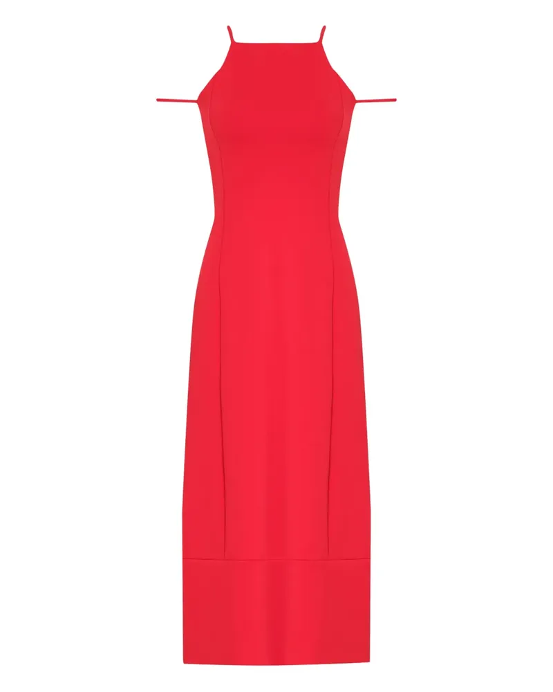 Gloria Coelho Midikleid mit Cut-Outs - Rot Rot