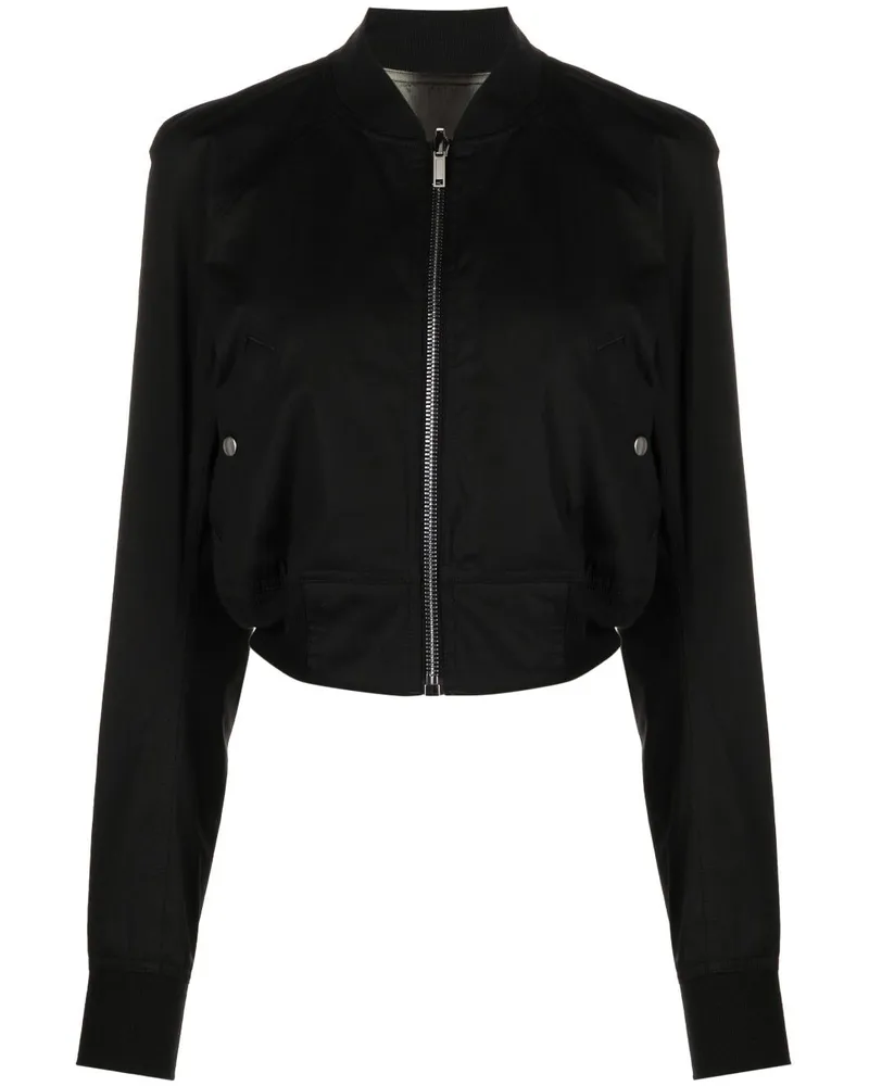 Rick Owens Bomberjacke im Cropped-Design - Schwarz Schwarz