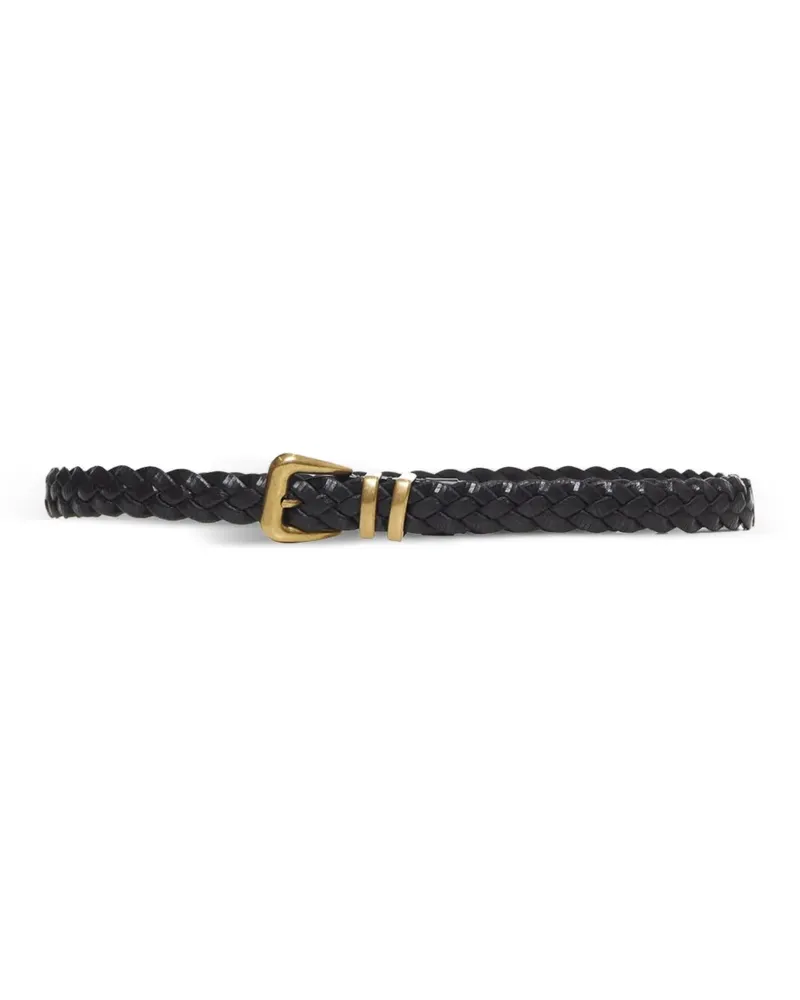 Brunello Cucinelli braided leather belt - Schwarz Schwarz