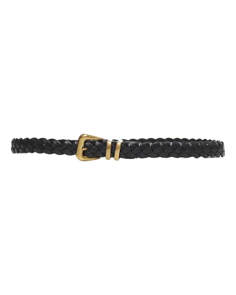 Brunello Cucinelli braided leather belt - Schwarz Schwarz