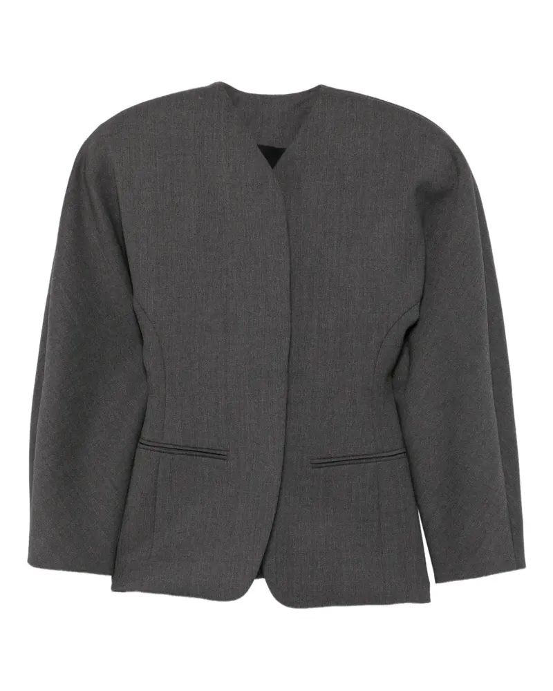 Jacquemus Jacke mit V-Ausschnitt - Grau Grau