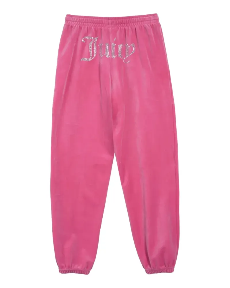 Juicy Couture Velours-Jogginghose mit Strass - Rosa Rosa