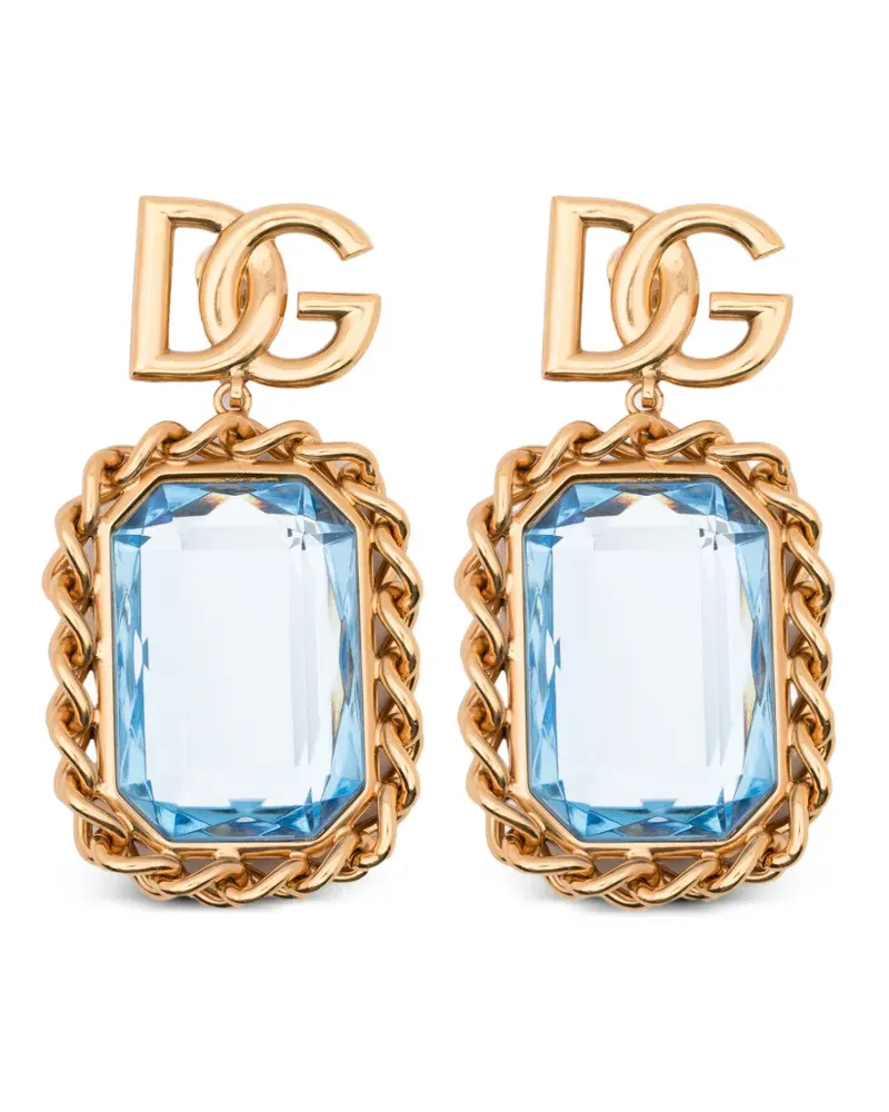 Dolce & Gabbana Hängeohrringe mit Kettendetail - Gold Gold