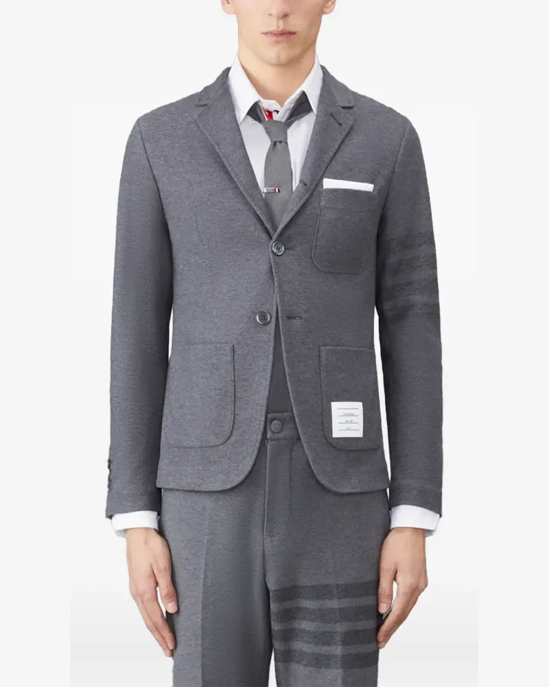 Thom Browne Sakko mit Streifen - Grau Grau