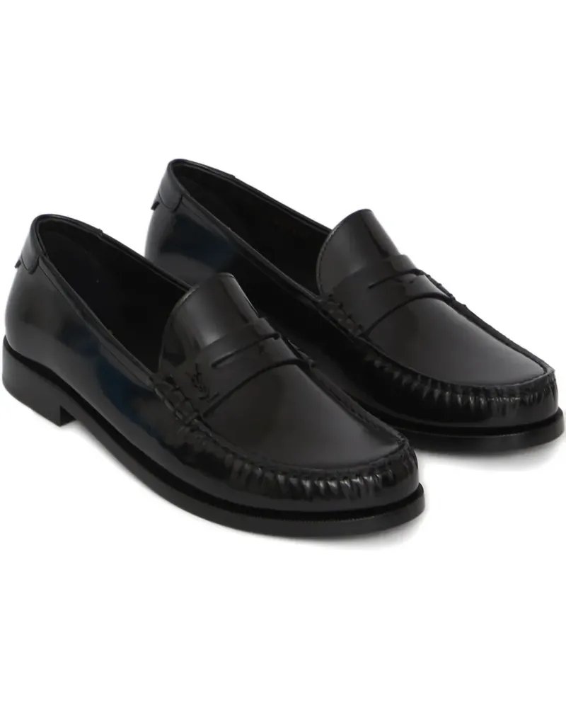 Saint Laurent Klassische Penny-Loafer - Schwarz Schwarz