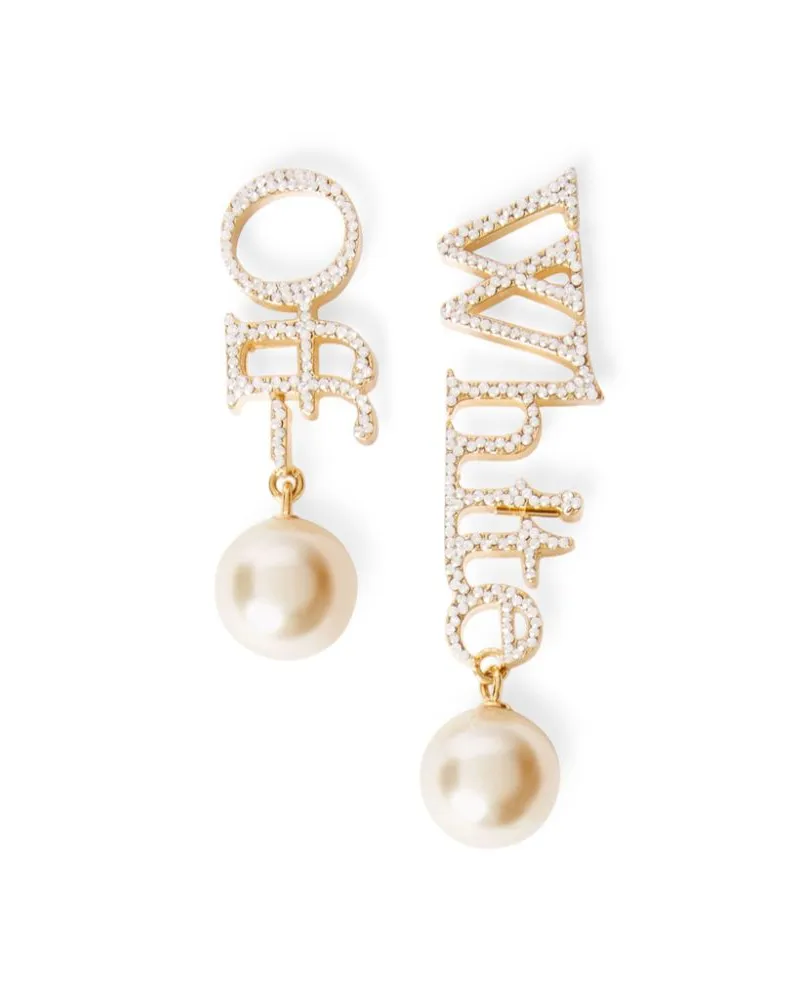 OFF-WHITE Ohrringe mit Logo - Gold Gold